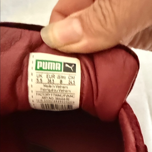 PUMA Fenty by Rhianna Women's Velvet Creeper Sneakers - Burgundy - Picture 11 of 11